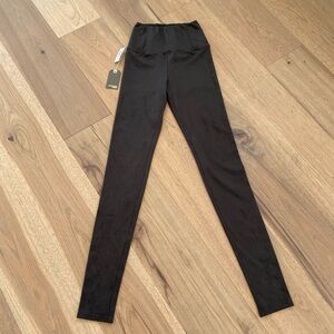 Wilfred Free Daria Womens Vegan Suede High Rise Gray Leggings NWT Size XS